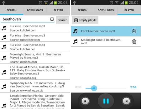 Aplicacion de descargar musica gratis para android